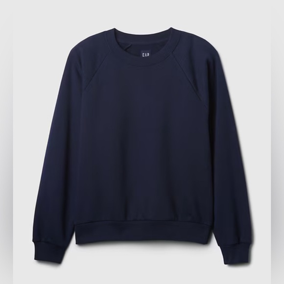 2pc set Gap VintageSoft Raglan Sweatshirt + High Rise Boyfriend Jogger Navy Blue - Picture 3 of 6